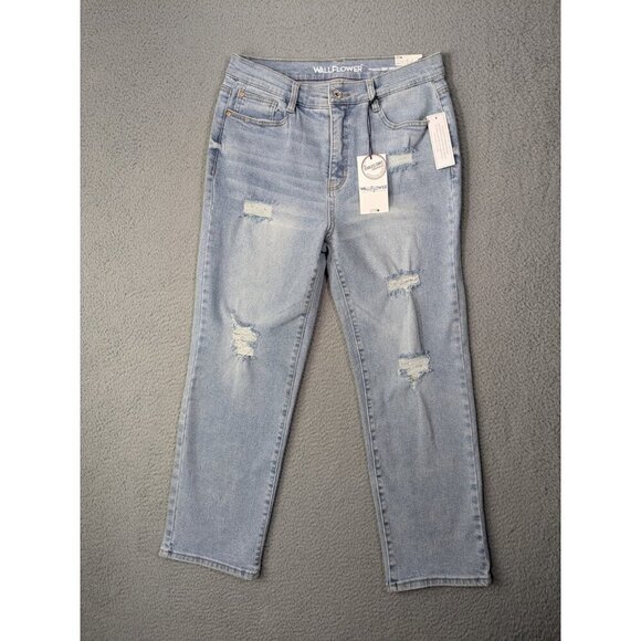 Wallflower The Fearless Curvy Super High Rise Straight Jeans Womens 9 / 29 Blue - Picture 1 of 16